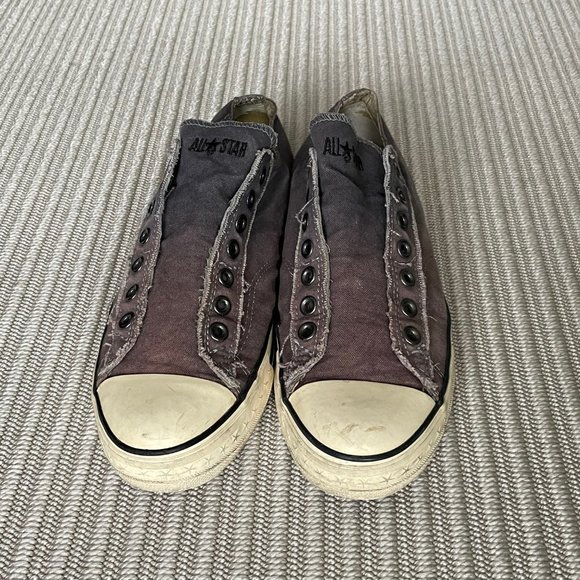 Converse x John Varvatos All Star Low Top Laceless Slip Ons - Mens 9 / Womens 11 - Picture 2 of 10